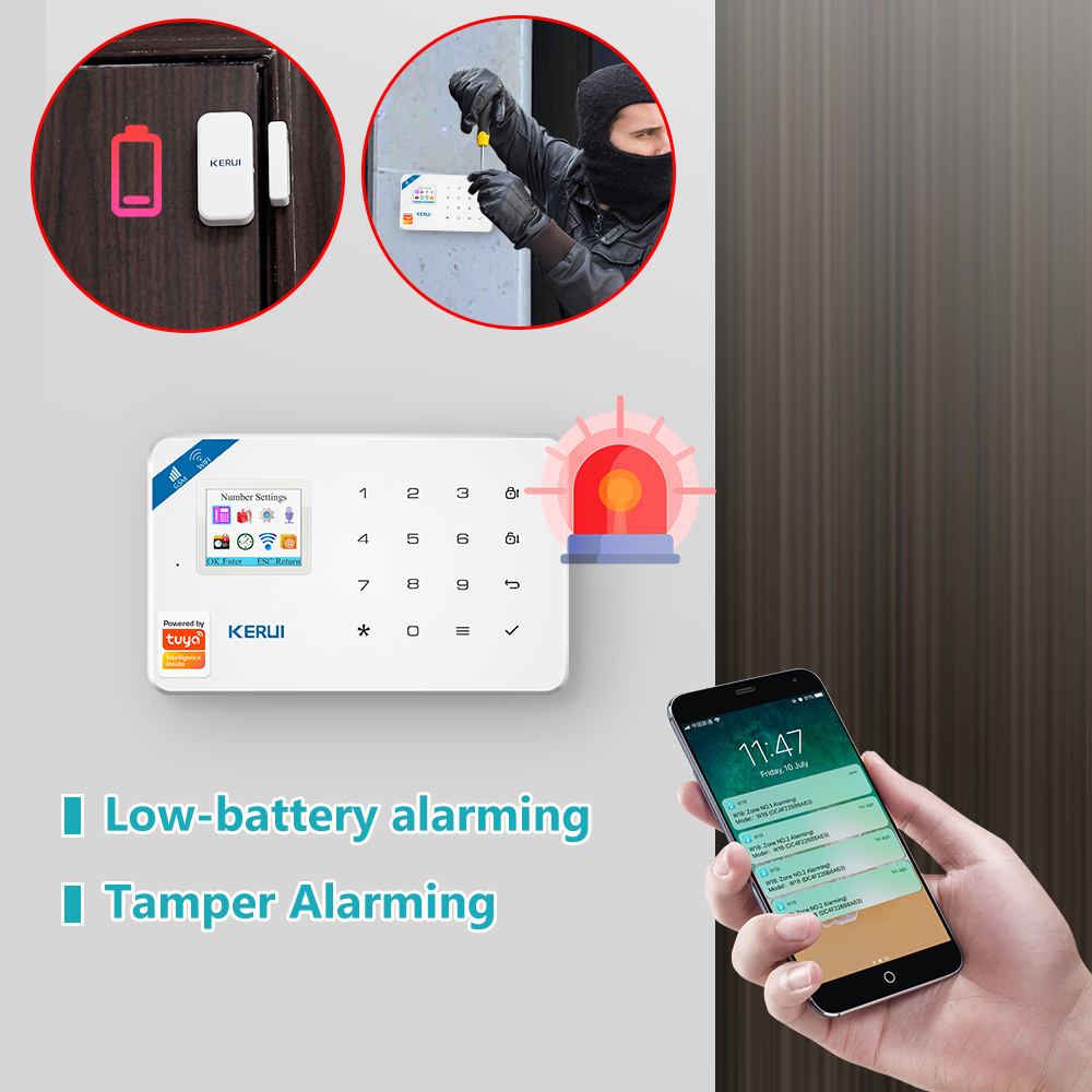 Kerui w181 sistema de alarme s - Home Security Front Door Camera avaliação e preço