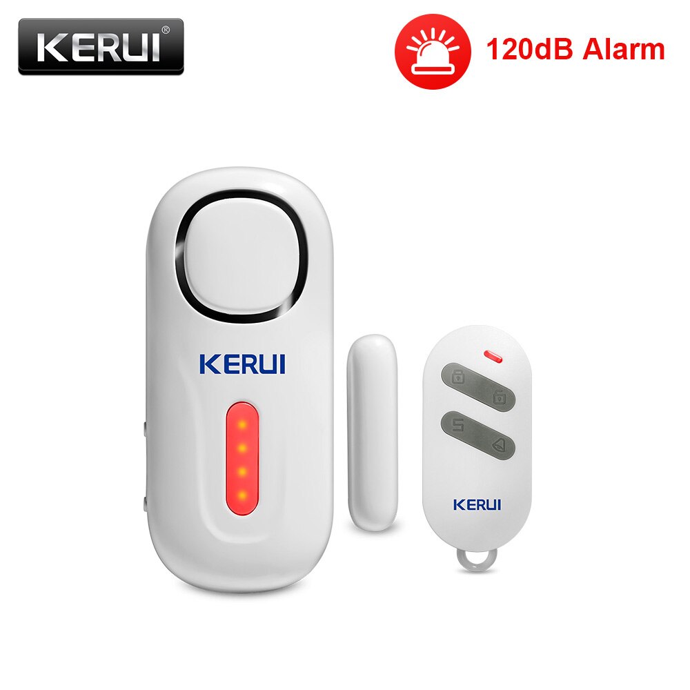 Kerui 120db sem fio porta/jane - Sim Gsm Alarm avaliação e preço